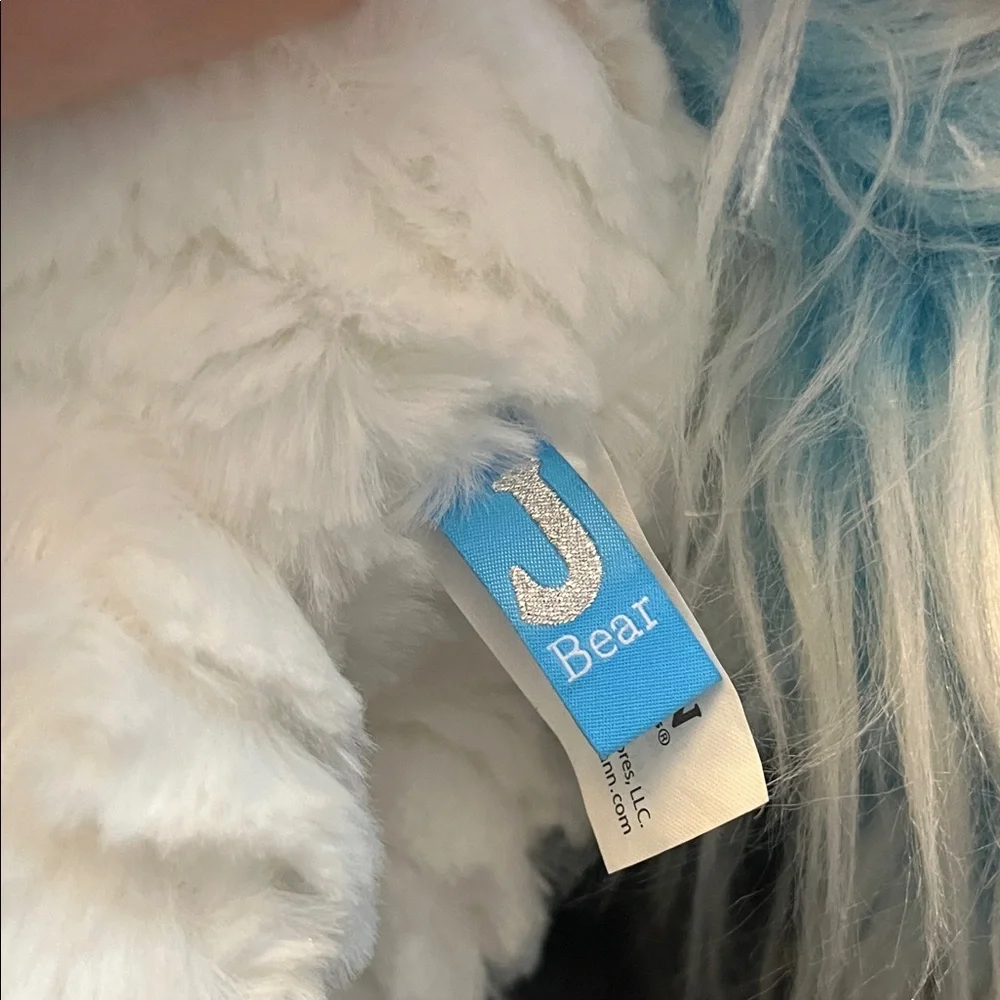 White and Blue Plush Unicorn Toy